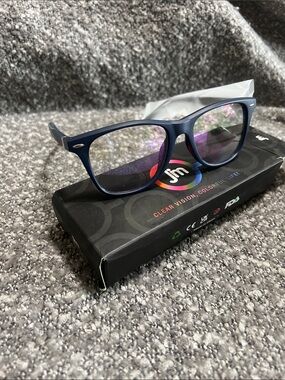 New blue light Blue Square-Frame Glasses